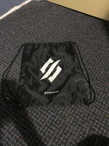 String King drawstring bag with stickers