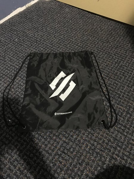String King drawstring bag with stickers