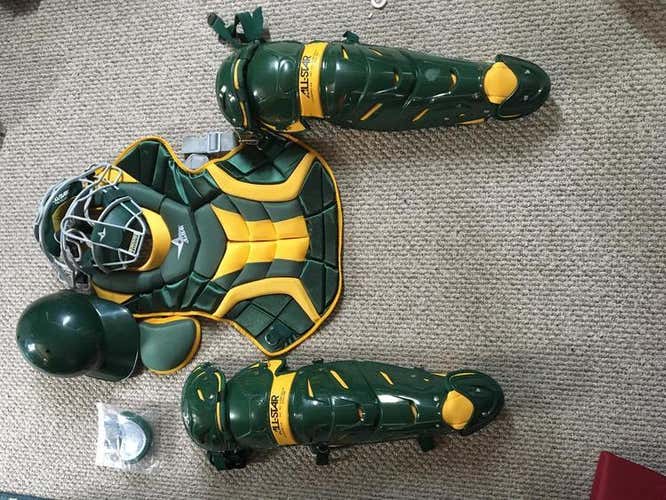 All star Adult athletics catchers gear with bag