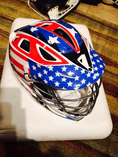 Custom USA wrapped R helmet