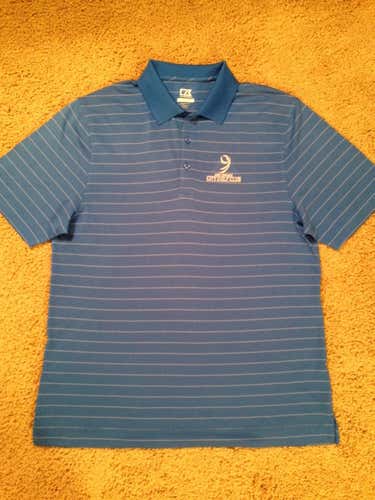 CUTTER & BUCK Striped Golf Polo, Size: Large  ++ Excellent Used Condition ++