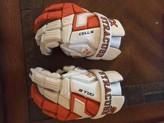 Custom Syracuse Cell III Lacrosse Gloves