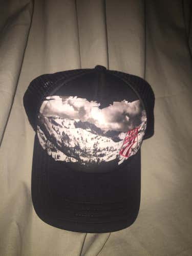 TRUCK STYLE HAT w/ MOUNTAINS & U.S Ski Team logo