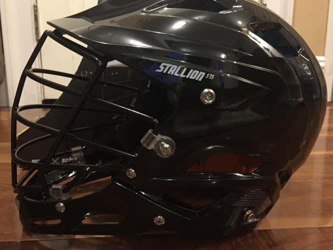 STX Stallion 575 lacrosse helmet black brand new with packaging xl
