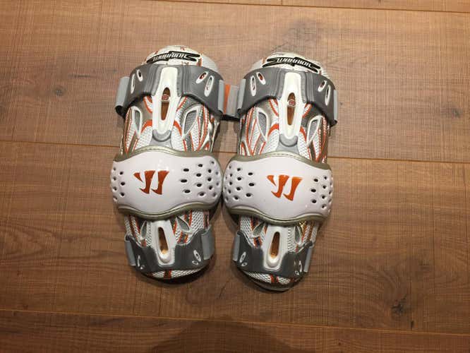 Warrior Mens Player Club 7.0 White Arm Elbow Pads