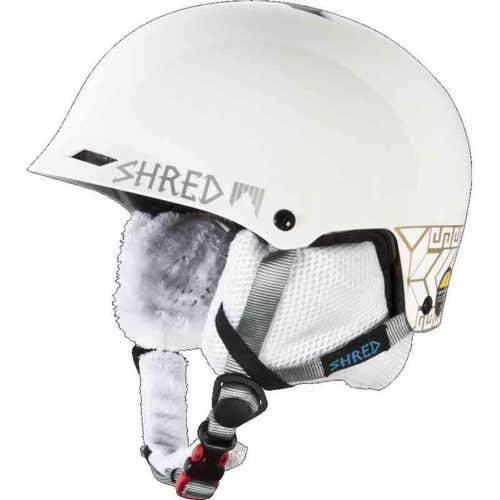 New Shred Half Brain Race Helmet: Norfolk Gold: White/Gold XS/M- 52-56