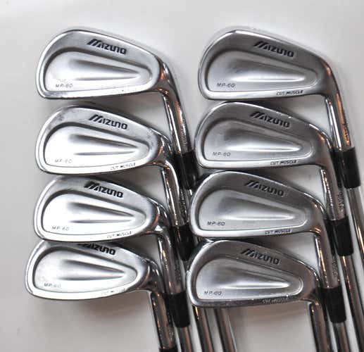 Mizuno MP60 Forged Iron Set, 3-PW, RH, Stiff Steel - Excellent Condition