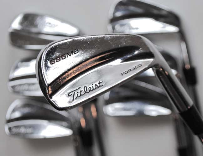 Titleist 695MB/690MB Forged Iron Set, 4-PW, RH, Stiff Steel - Very Good