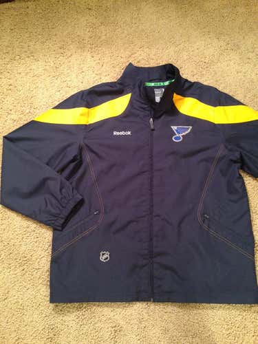 REEBOK Center Ice ST. LOUIS BLUES Hockey Rink Jacket, Size: Extra Large (XL/EG/TG) Excellen...