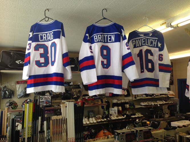 1980 Miracle on Ice Jerseys Signed by the players