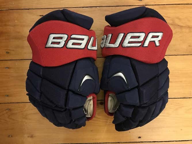 Pro Stock Bauer APX Columbus Blue Jackets 13" Gloves (Derick Brassard)