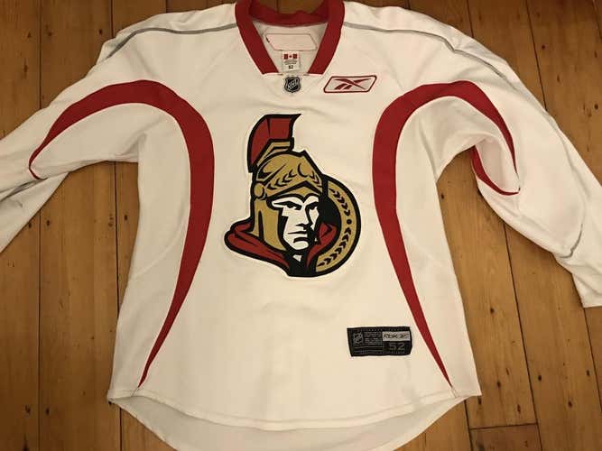 Ottawa Senators Pro Stock Reebok White Edge 1.0 Practice Jersey (Size 52)
