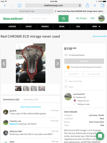 PRICE DROP ON THE CHROME MIRAGE