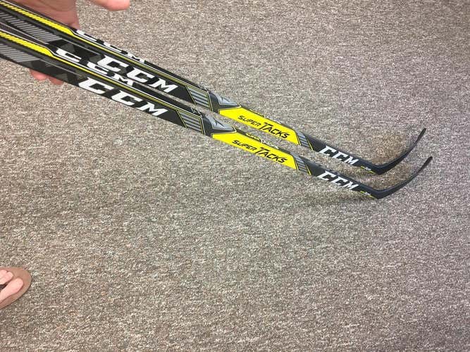 2 pack Brand New Pro Stock CCM Super Tacks Grip RH P28 85flex 60" length not cut $ 240.00 for 2 s...