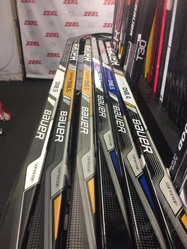 stick bundle of 6 intermediate Bauer supreme bundle pack! All 67 flex and left hand!