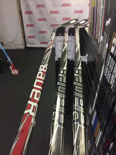 stick bundle of 3 intermediate Bauer hockey stick 67 flex. Clearance bundle price!