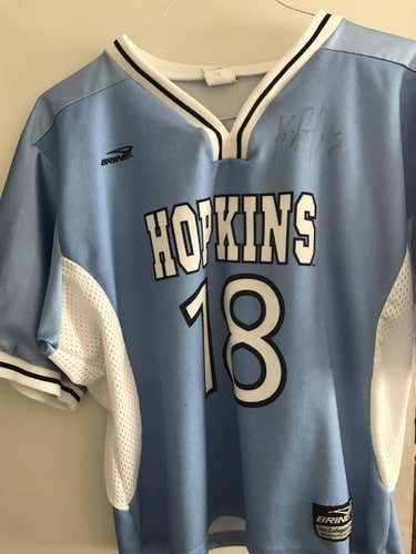 Kyle Harrison signed Hopkins #18  jersey