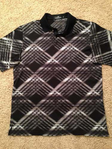 BUGATCHI UOMO Jacquard Golf Polo, Size: Medium ++ EXCELLENT USED CONDITION ++