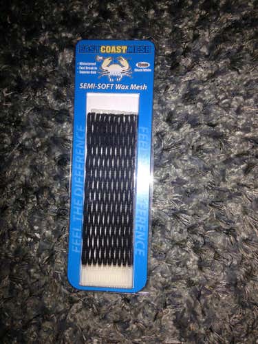 SEMI SOFT WAX MESH NEW WHITE BLACK COMBO