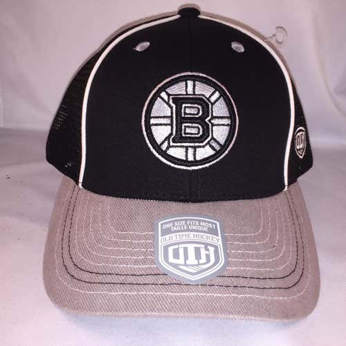 Old Time Hockey NHL Boston Bruins Frisco Structured Cap Hat NEW