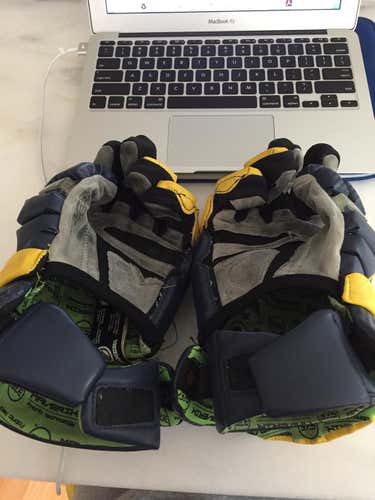 University of Michigan Blue game gloves