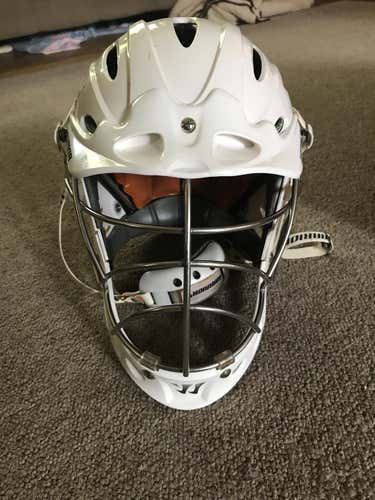 White warrior helmet