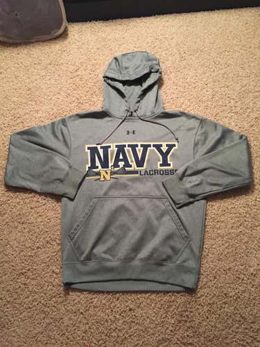 Navy Lacrosse Under Armour Mens Sweatshirt Hoodie