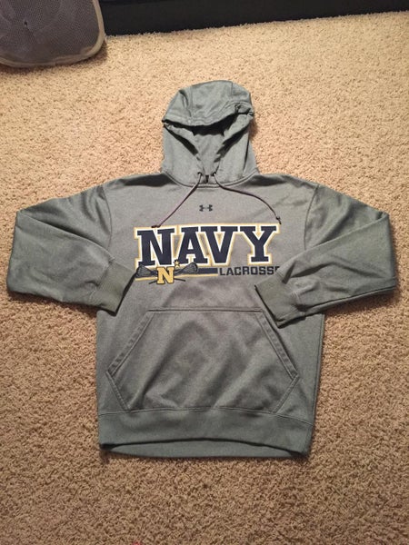 Navy Lacrosse Under Armour Mens Sweatshirt Hoodie