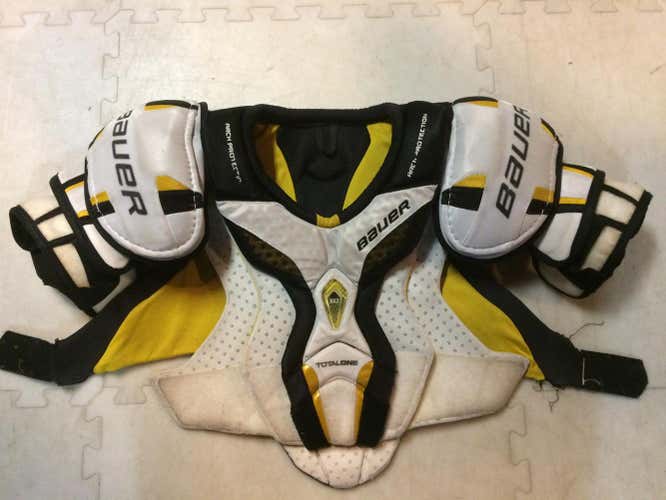 Used Bauer Total One senior shoulders.  Size Large