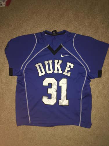 JORDAN WOLF DUKE LACROSSE GAME WORN JERSEY