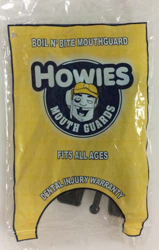 Howies Boil n' Bite Mouth Guard with Strap Black One Size Fits All