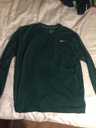 Nike Dri-fit Forest Green Long Sleeve