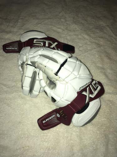 WHITE SUREGON 500S: BOYS LATIN VARSITY- WORN 2X