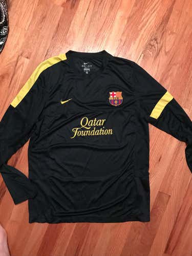 FC Barcelona Practice Soccer Jesey Black and Yellow