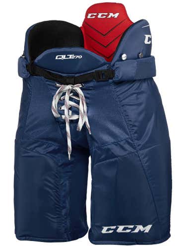 New CCM Quicklite QLT 270 Navy Senior Medium Pants