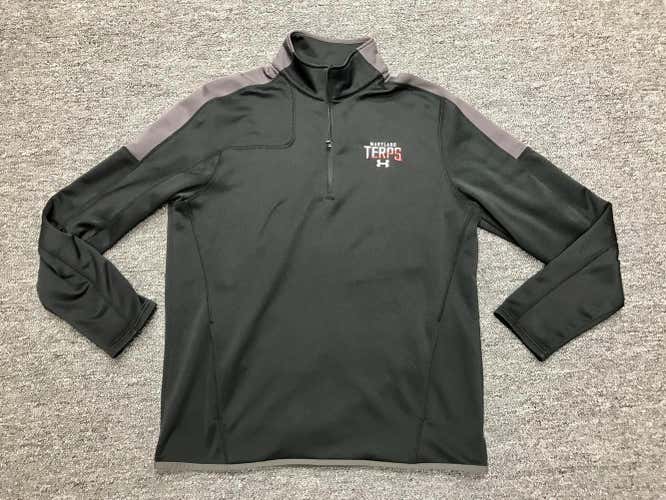 Maryland Terps quarter zip longsleeve under armor black XL