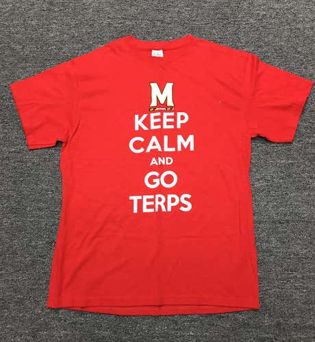 Keep Calm and Go Maryland Shirt Red Large
