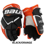 New Bauer Vapor X800 Black / Orange 12" Gloves