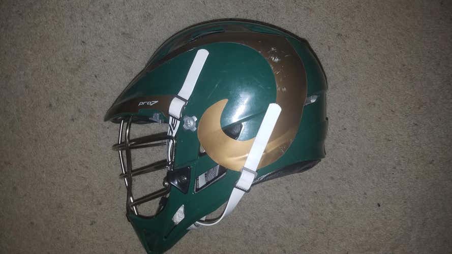 Green/Gold Cascade pro7 Colorado (CSU) Rams Helmet