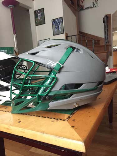 Matte Gray R with Metallic Green Cage