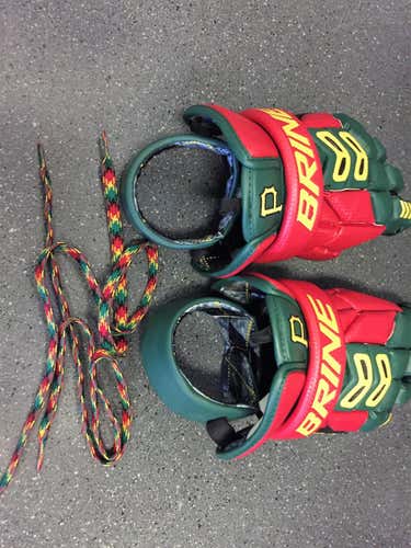 Barely Used/LN Custom Rasta Brine Messiah Gloves from Lacrosse Invitational
