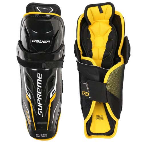 New Bauer Supreme 170 Senior 15" Shin Guards