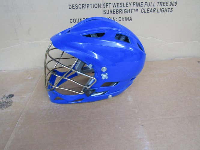 Lightly Used Cascade Pro 7 Lacrosse Helmet (Blue)