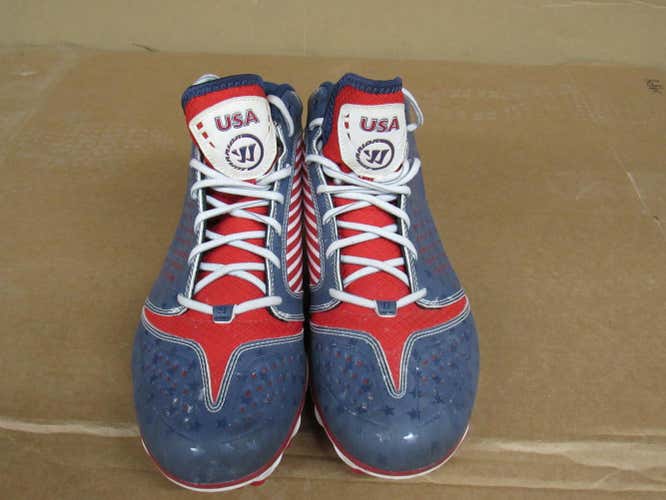 size 13: Warrior Team USA ISSUED Lacrosse cleats