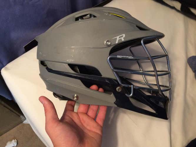 Custom matte gray R with Navy chin