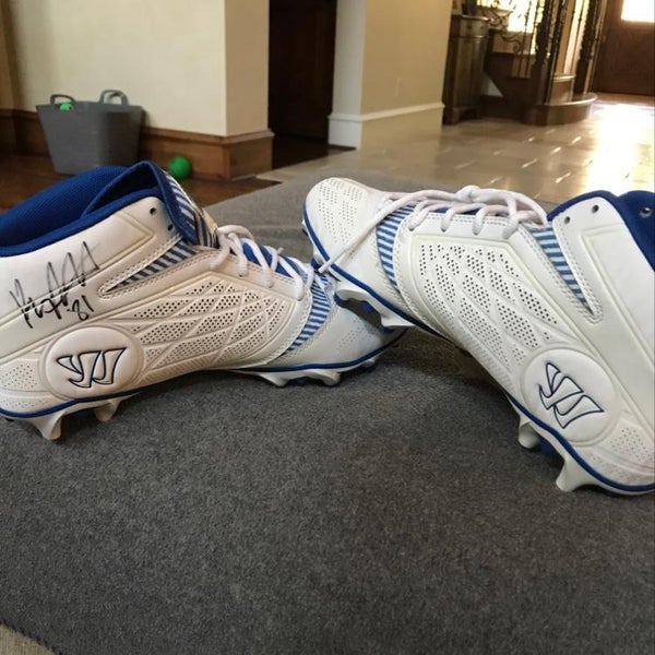 KYLE HARTZELL SIGNED BRAND NEW WARRIOR BURN 6.0 CLEATS