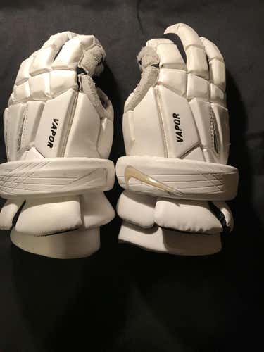 White Nike Vapor Gloves