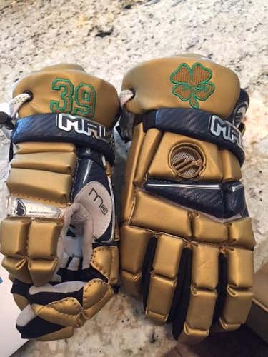 Notre Dame Gold & Blue Gloves