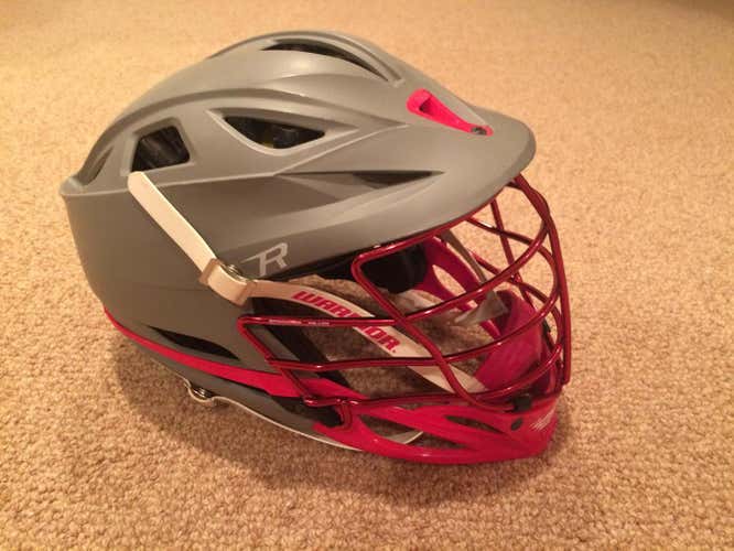 Matte Grey Cascade R with Red Facemask