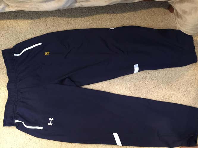 Notre Dame lacrosse team issue pants. Size XL